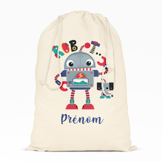 Borsa con coulisse personalizzata - Robot