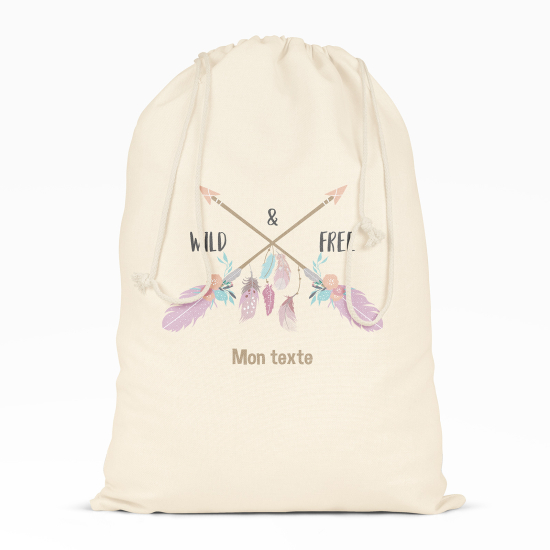Borsa con coulisse personalizzata - Selvaggio e libero