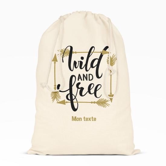Borsa con coulisse personalizzata - Selvaggio e libero
