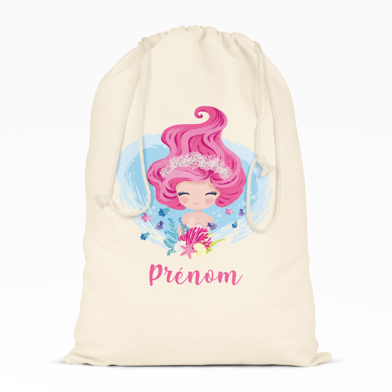Borsa con coulisse personalizzata - Sirena