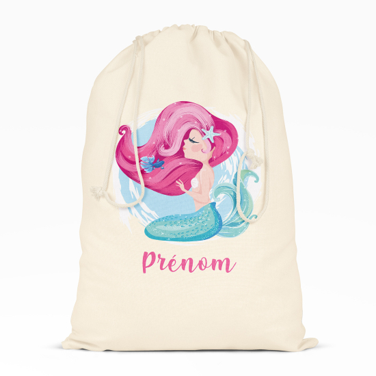 Borsa con coulisse personalizzata - Sirena