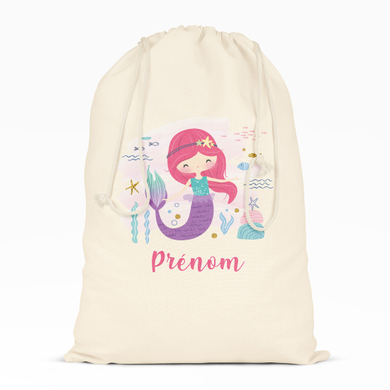 Borsa con coulisse personalizzata - Sirena
