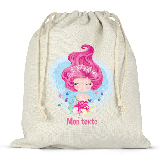 Borsa con coulisse personalizzata - Sirena
