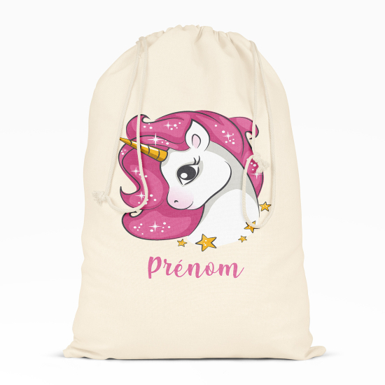 Borsa con coulisse personalizzata - Unicorno