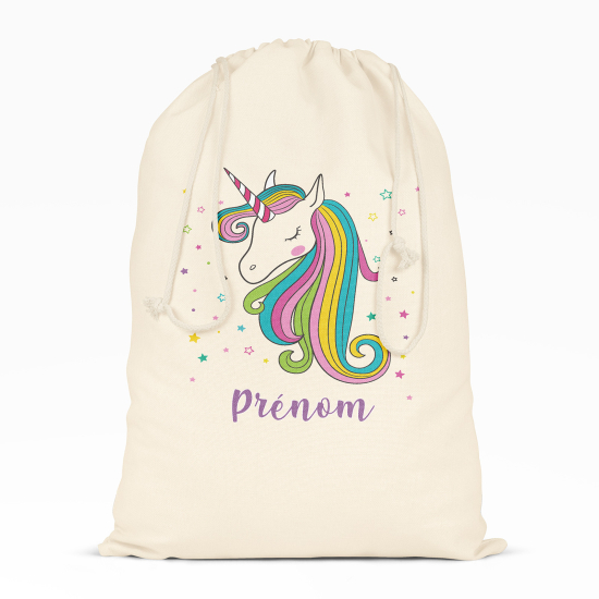 Borsa con coulisse personalizzata - Unicorno