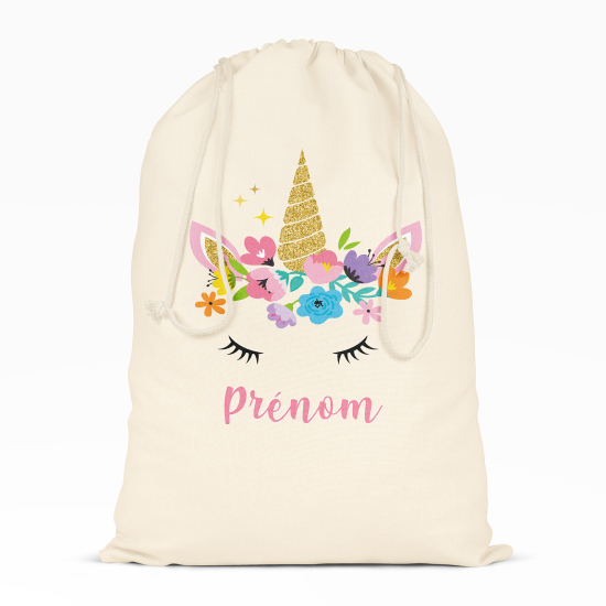 Borsa con coulisse personalizzata - Unicorno magico