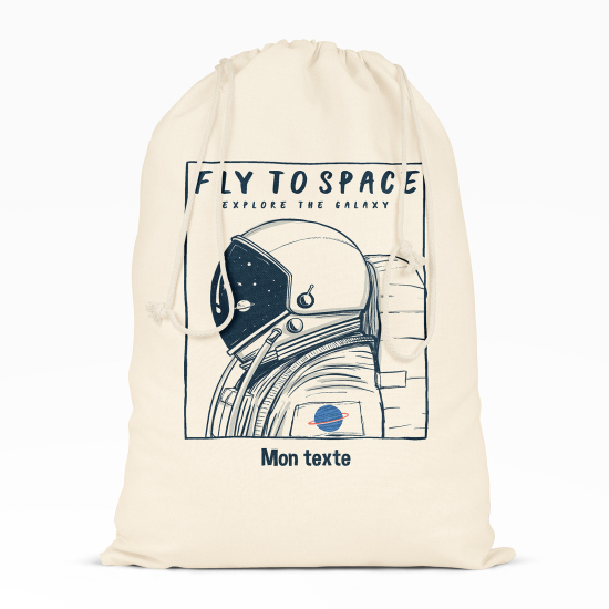 Borsa con coulisse personalizzata - Vola nello spazio