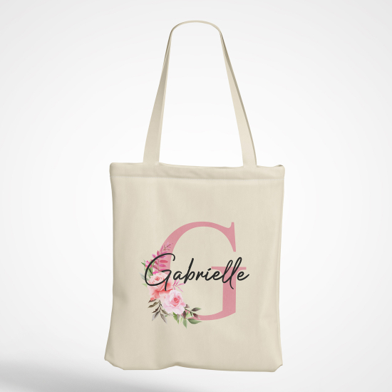 Borsa tote bag Monogram personalizzato - Lettera G