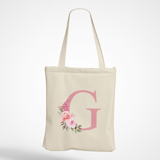 Borsa tote bag Monogram personalizzato - Lettera G