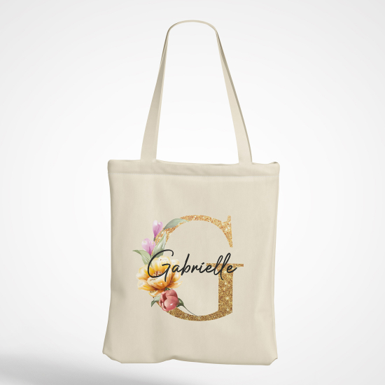Borsa tote bag Monogram personalizzato - Lettera G