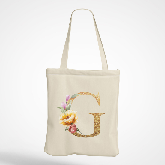 Borsa tote bag Monogram personalizzato - Lettera G