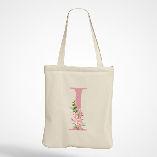 Borsa tote bag Monogram personalizzato - Lettera I