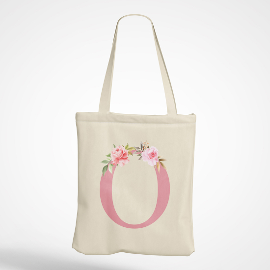 Borsa tote bag Monogram personalizzato - Lettera O