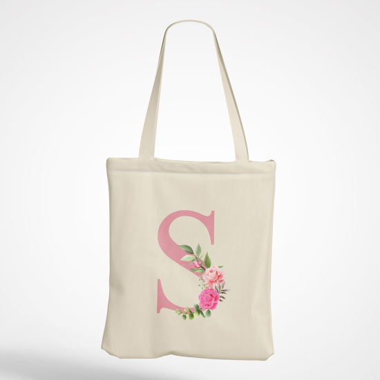 Borsa tote bag Monogram personalizzato - Lettera S