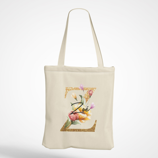 Borsa tote bag Monogram personalizzato - Lettera Z