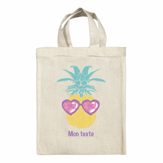 Borsa tote bag personalizzata - Ananas