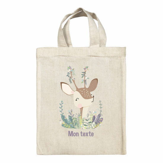 Borsa tote bag personalizzata - Cerbiatto