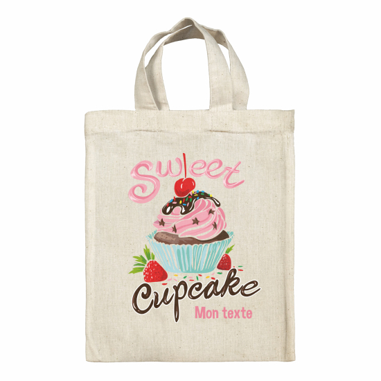 Borsa tote bag personalizzata - Cupcake