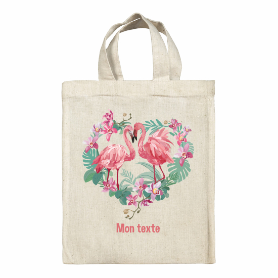 Borsa tote bag personalizzata - Fenicotteri rosa