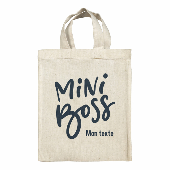 Borsa tote bag personalizzata - Mini boss