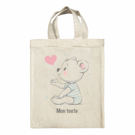 Borsa tote bag personalizzata - Orsetto