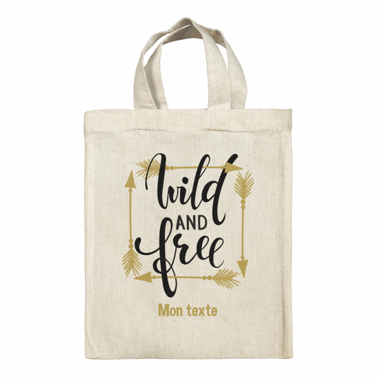 Borsa tote bag personalizzata - Selvaggio e libero