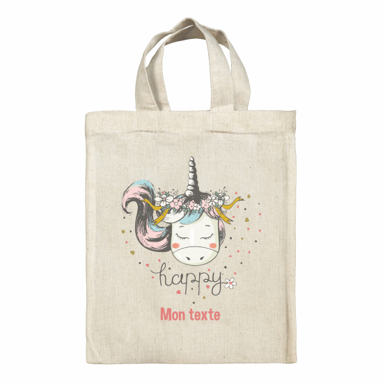 Borsa tote bag personalizzata - Unicorno