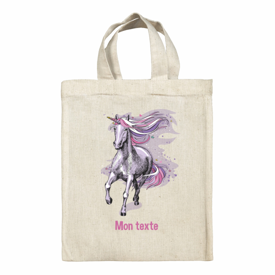 Borsa tote bag personalizzata - Unicorno