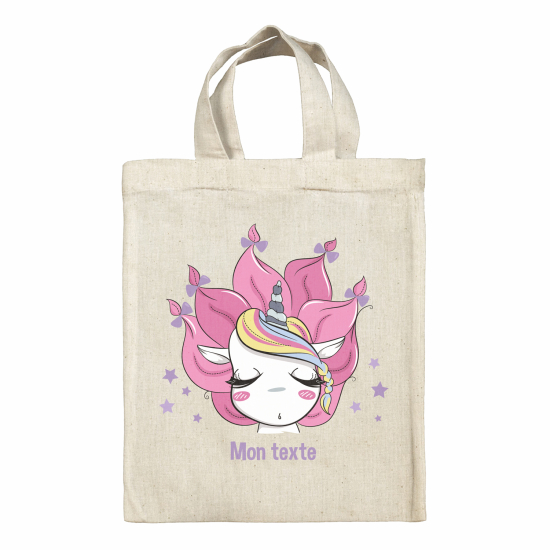 Borsa tote bag personalizzata - Unicorno