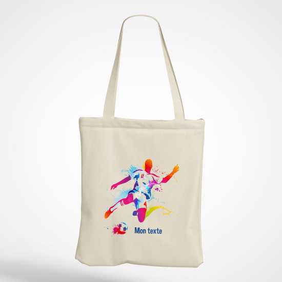 Borsa tote bag personalizzato - Calciatore