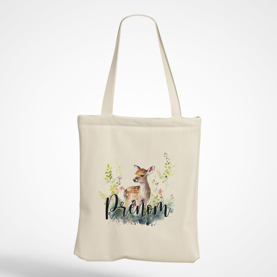 Borsa tote bag personalizzato - Cerbiatto