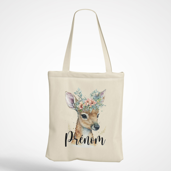 Borsa tote bag personalizzato - Cerbiatto