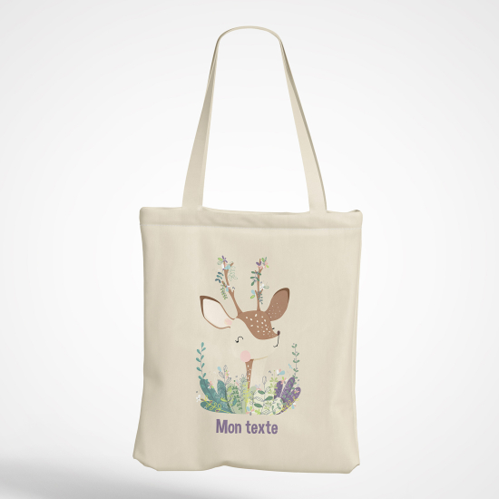 Borsa tote bag personalizzato - Cerbiatto