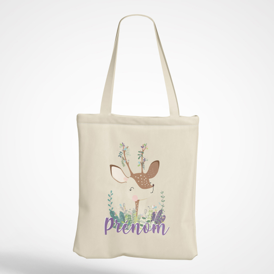 Borsa tote bag personalizzato - Cerbiatto