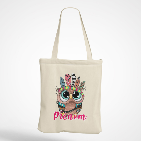 Borsa tote bag personalizzato - Gufo indiano