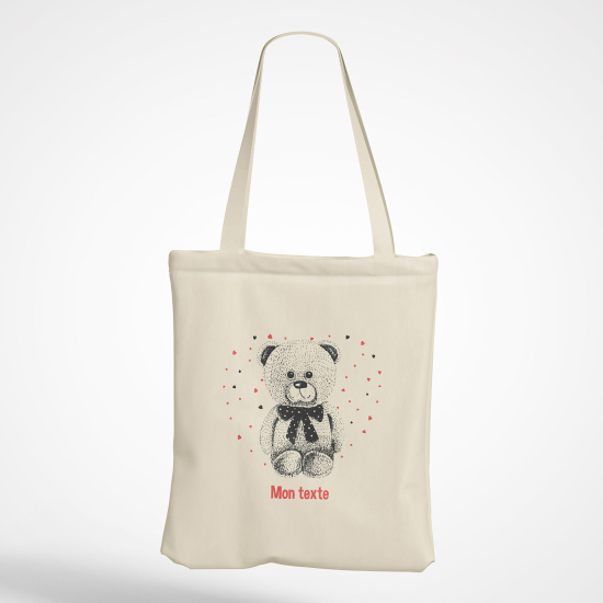 Borsa tote bag personalizzato - Orsetto