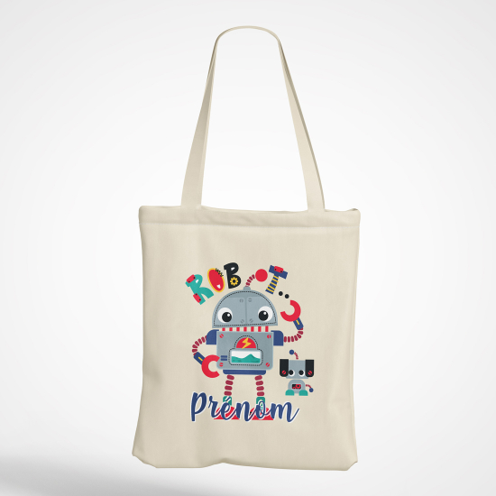 Borsa tote bag personalizzato - Robot
