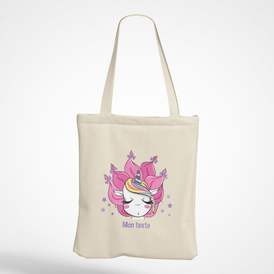 Borsa tote bag personalizzato - Unicorno