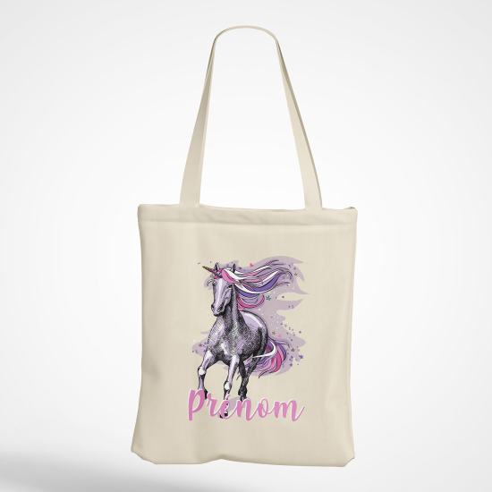 Borsa tote bag personalizzato - Unicorno