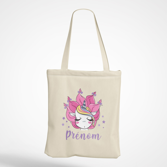 Borsa tote bag personalizzato - Unicorno