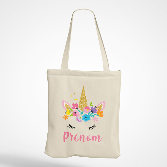 Borsa tote bag personalizzato - Unicorno