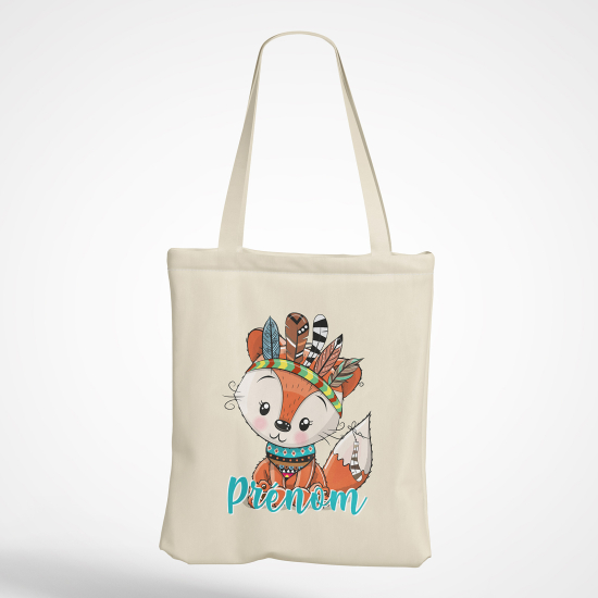 Borsa tote bag personalizzato - Volpe indiana