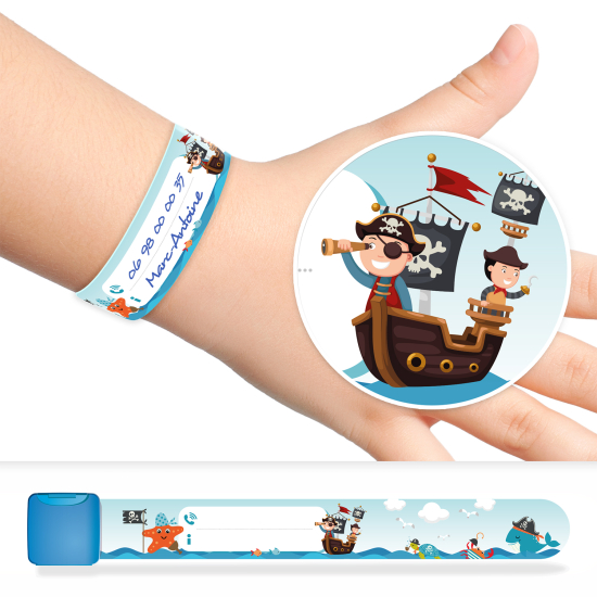 Braccialetto Identificativo Bambini - pirati