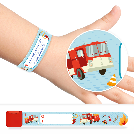 Braccialetto Identificativo Bambini - vigili del fuoco