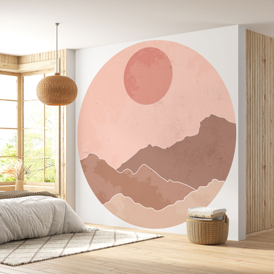 Carta da parati Cerchio / Rotondo - Paesaggio boho