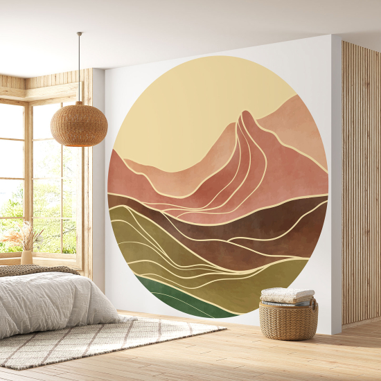 Carta da parati Cerchio / Rotondo - Paesaggio design