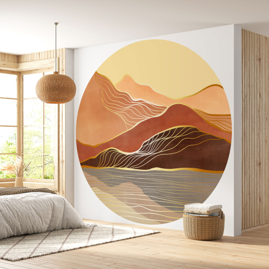 Carta da parati Cerchio / Rotondo - Paesaggio design