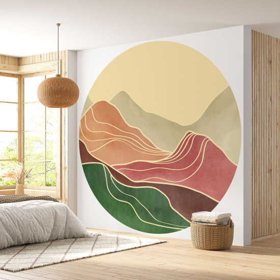 Carta da parati Cerchio / Rotondo - Paesaggio design