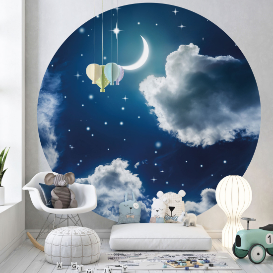 Carta da parati Cerchio / Rotondo per Bambini - Notte