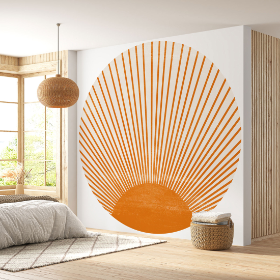 Carta da parati Cerchio / Rotondo - Sole Boho